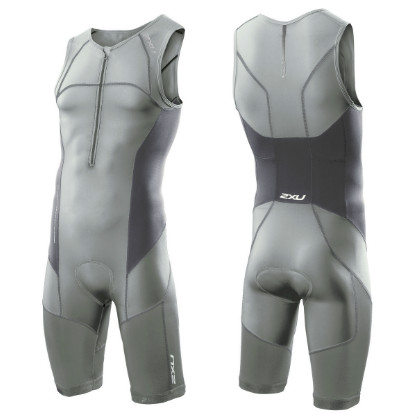2XU LD core support trisuit heren 2014 MT2687d Neutral grey/Charcoal 2XUMT2687V